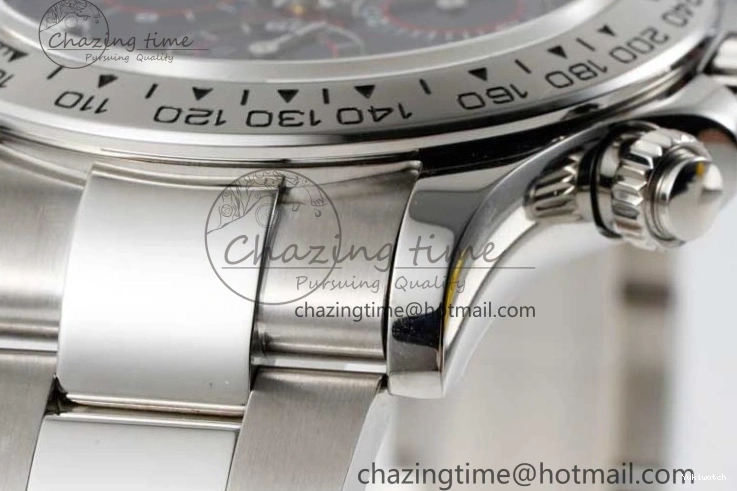 116509 on Best Edition Dial Daytona QF Bracelet SA4130 1:1 SS Blue 0112